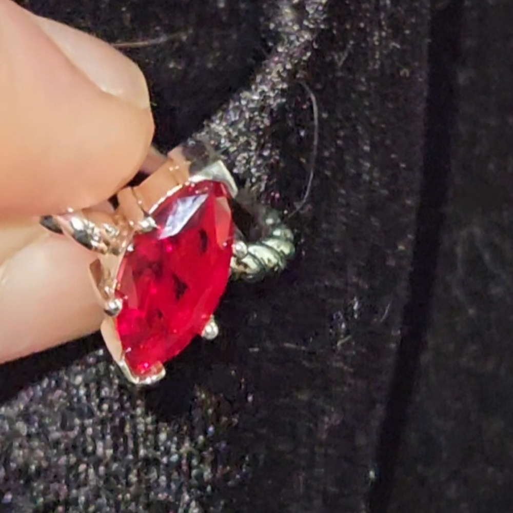 Ruby Colored Ring - image 4
